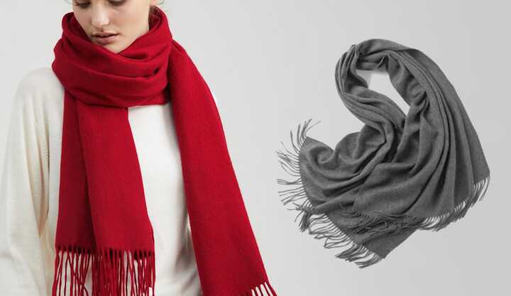 Tørklæde i cashmere-blanding