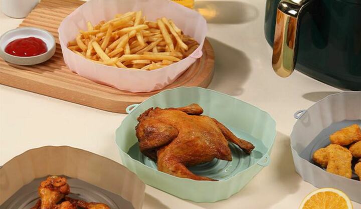 1/2/4 stk. Silikoneform til Airfryer