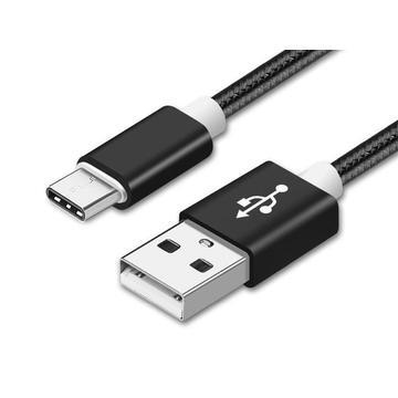 Reekin Nylon Braided USB-A / USB-C Cable - 2A, 1m