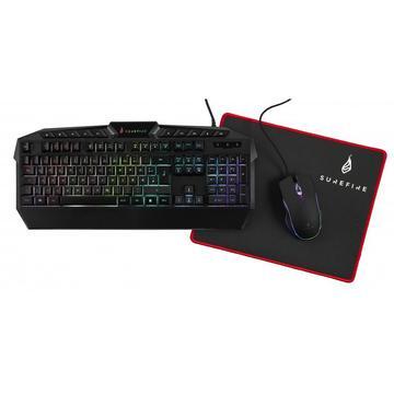 SureFire Kingpin Gaming Combo - Tastatur, Maus, Mauspad