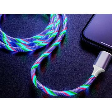 Reekin LED Flytande RGB Lightning kabel