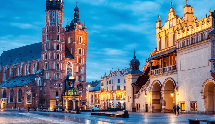Flot hotel i det jødiske kvarter i Krakow