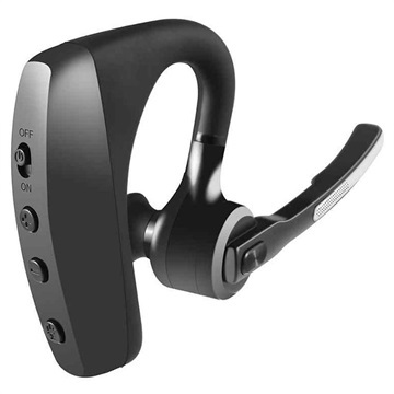 Oreillette Bluetooth Étanche Universelle K10C - IPX5 - Noir 