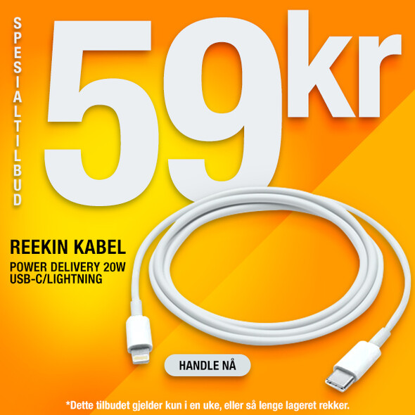 Reekin Power Delivery 20W USB-C / Lightning-kabel