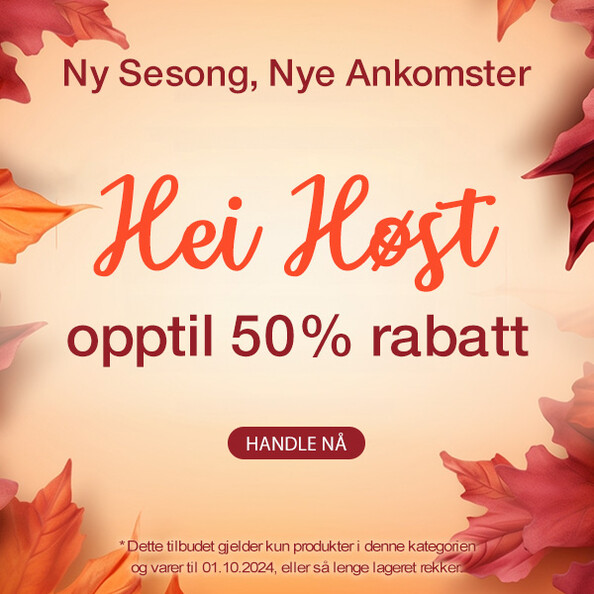 Høstsalget - Opptil 50% rabatt