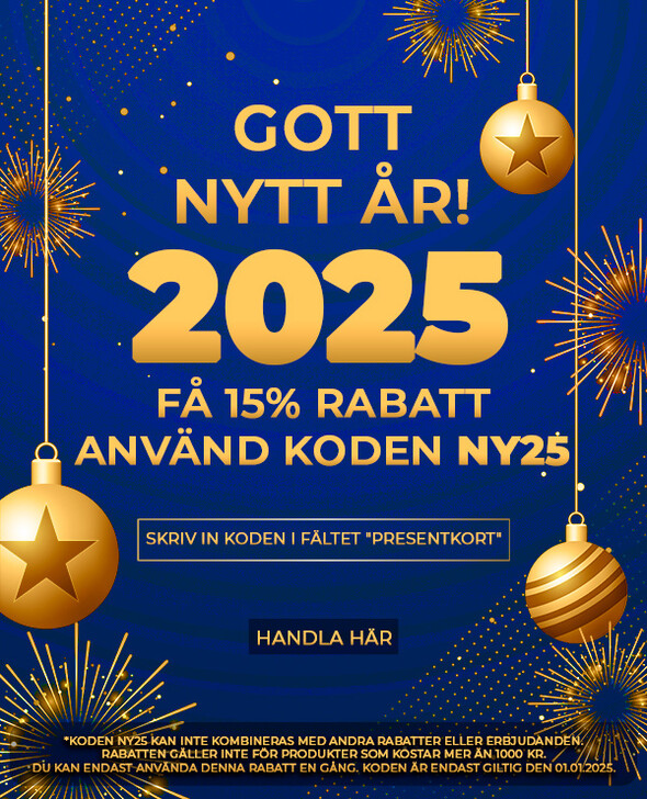 Använd koden NY25